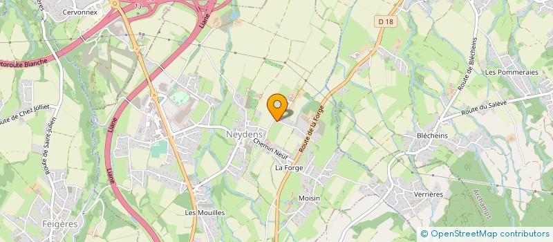 localisation de l'entreprise CHANTOVENT à NEYDENS