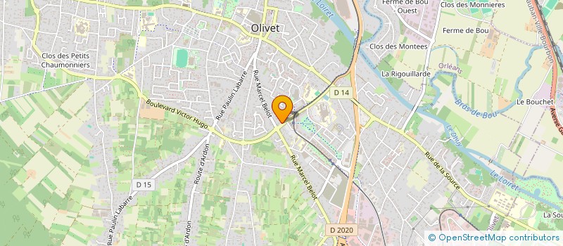 localisation de l'entreprise CHANTREL à OLIVET