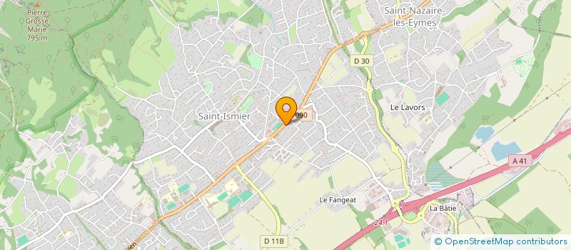 localisation de l'entreprise CHANTREUSE  SAINT-ISMIER
