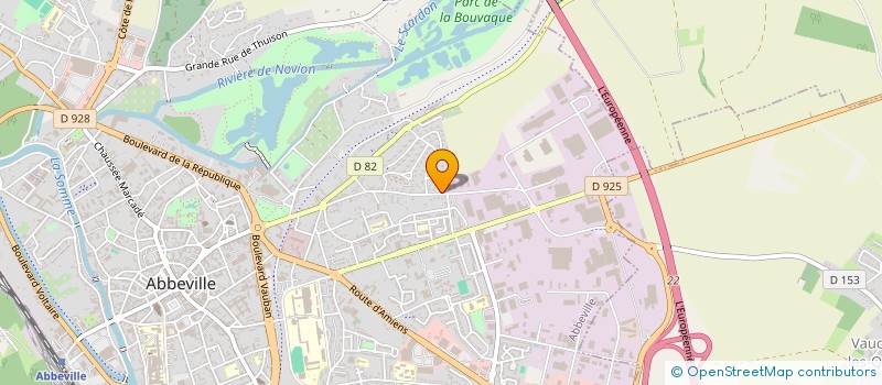 localisation de l'entreprise CHANTRINE à ABBEVILLE
