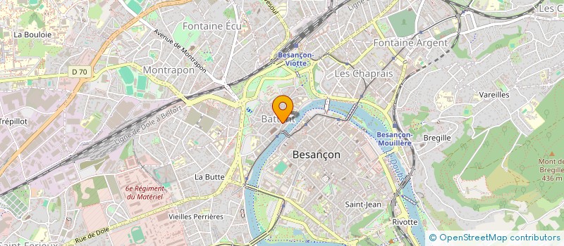 localisation de l'entreprise CHANTS BOISES DE L EST  BESANCON