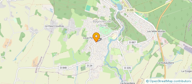 localisation de l'entreprise CHANTS DES PISTES à BAGNOLES-DE-L'ORNE-NORMANDIE