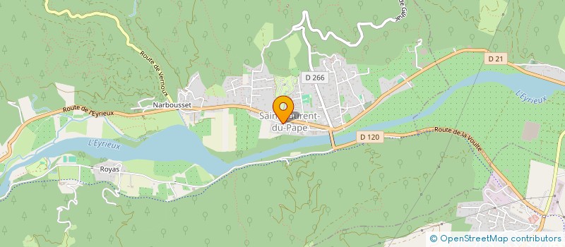 localisation de l'entreprise CHANTS DES TERRES  SAINT-LAURENT-DU-PAPE