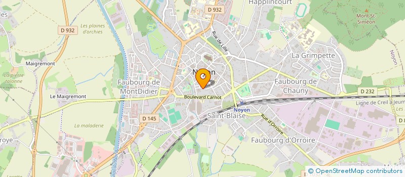 localisation de l'entreprise CHANTS ET DANSES DU MONDE  NOYON