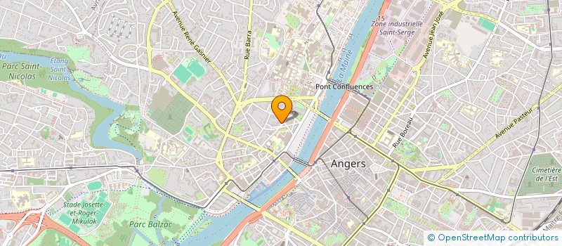 localisation de l'entreprise CHANTY à ANGERS