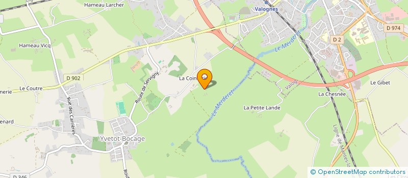 localisation de l'entreprise CHANTYVAL  YVETOT-BOCAGE