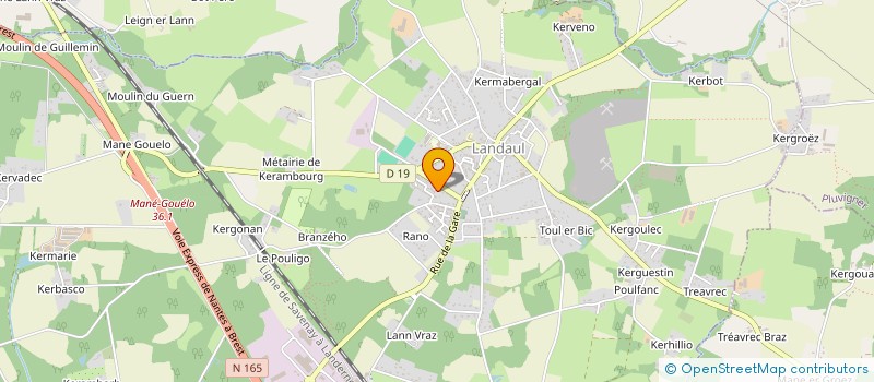 localisation de l'entreprise CHANU CARRELAGE  LANDAUL