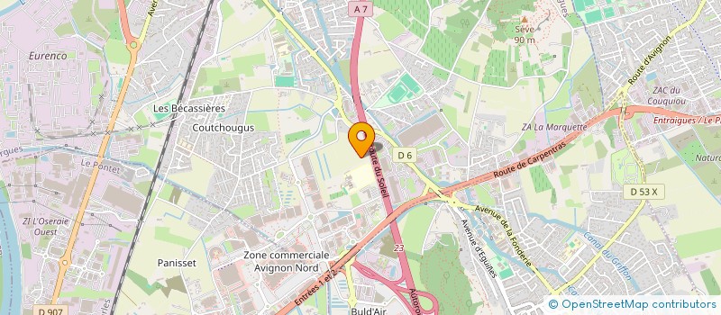 localisation de l'entreprise CHANUS  SORGUES