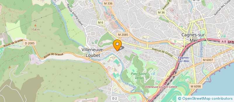 localisation de l'entreprise CHANVA à VILLENEUVE-LOUBET