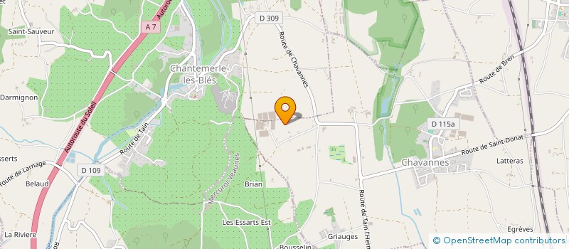 localisation de l'entreprise CHANVER à SAINT-DONAT-SUR-L HERBASSE