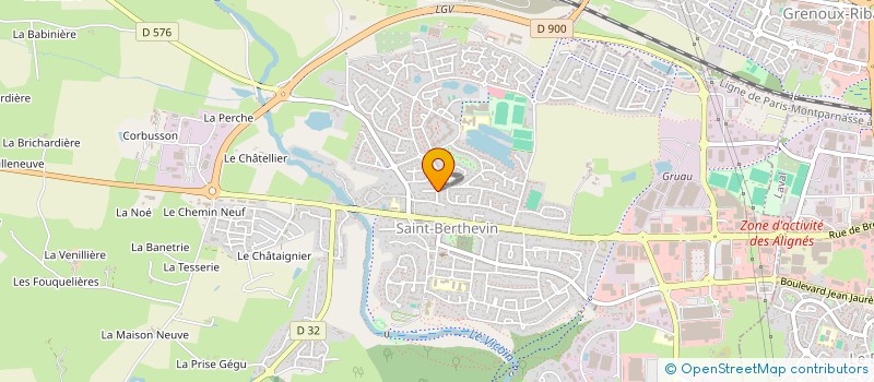 localisation de l'entreprise CHANVRE SERVICE à SAINT-BERTHEVIN