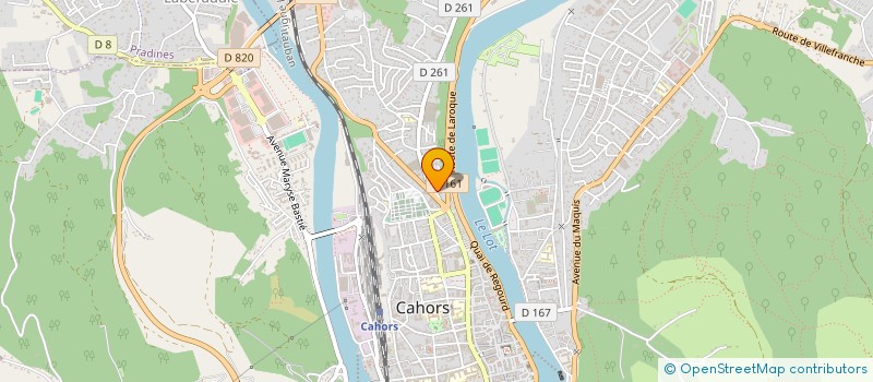 localisation de l'entreprise CHANVRIER LOTOIS  CAHORS