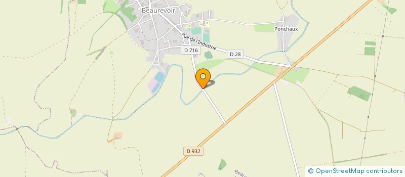 localisation de l'entreprise CHANVRIERE DES HAUTS DE FRANCE à BEAUREVOIR