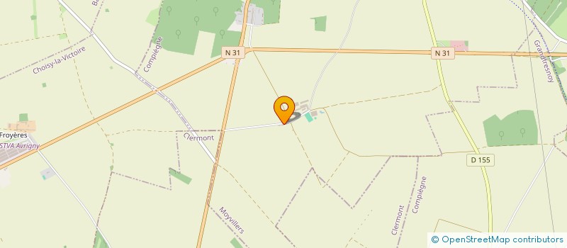 localisation de l'entreprise CHANVRIERS DE L'OISE à MOYVILLERS