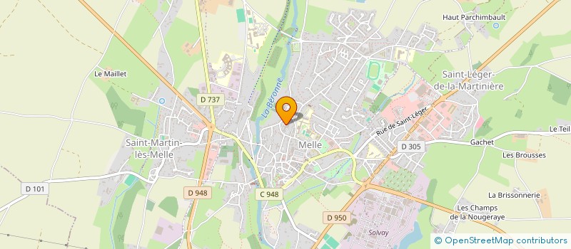 localisation de l'entreprise CHANVRIERS EN CIRCUIT COURT  MELLE