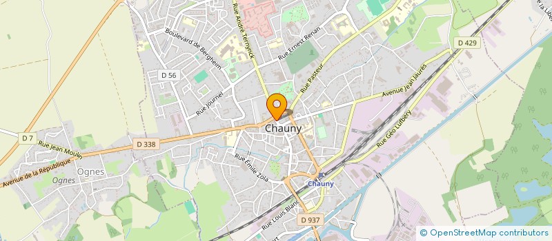 localisation de l'entreprise CHANVRILA  CHAUNY