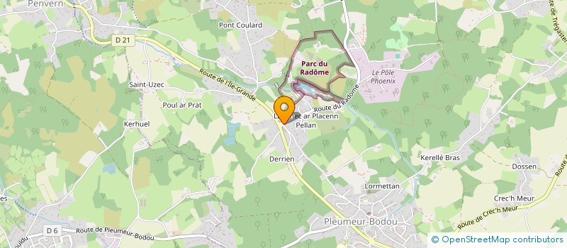 localisation de l'entreprise CHANY  PLEUMEUR-BODOU