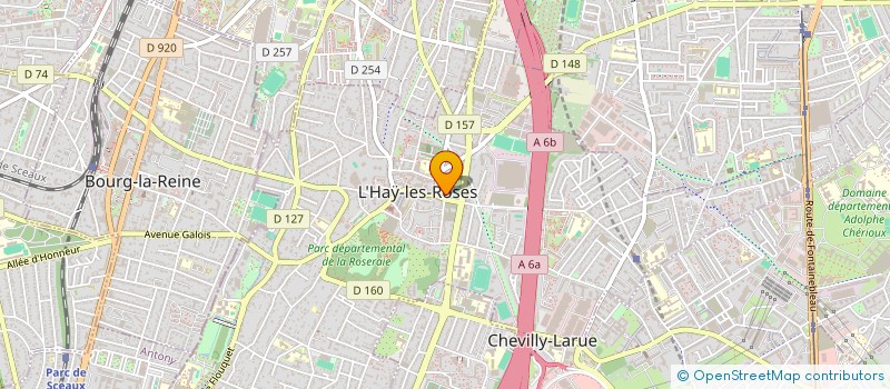 localisation de l'entreprise CHANZY 1  L'HAY-LES-ROSES