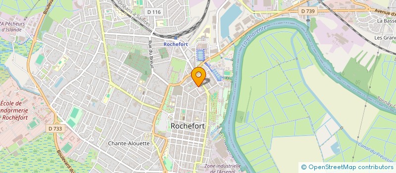 localisation de l'entreprise CHANZY 17  ROCHEFORT