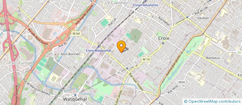 localisation de l'entreprise CHANZY à CROIX