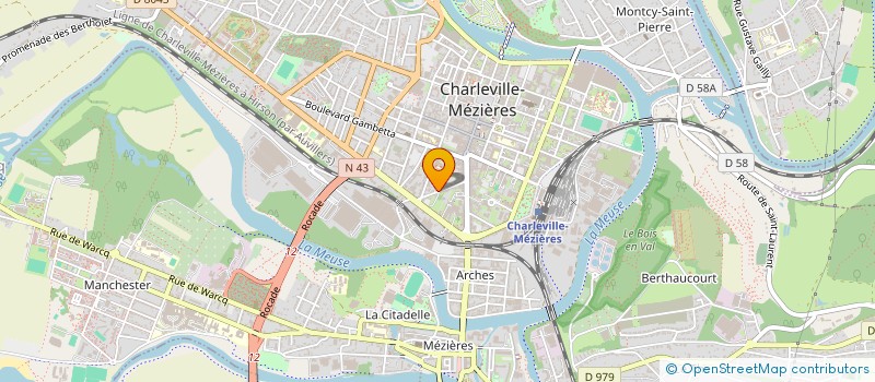 localisation de l'entreprise CHANZY  CHARLEVILLE-MEZIERES