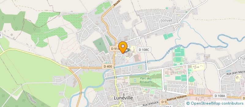 localisation de l'entreprise CHANZY  LUNEVILLE