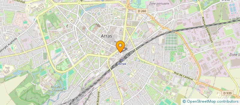 localisation de l'entreprise CHANZY AVOCATS à ARRAS