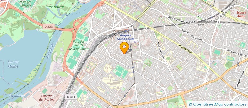 localisation de l'entreprise CHANZY MED à ANGERS