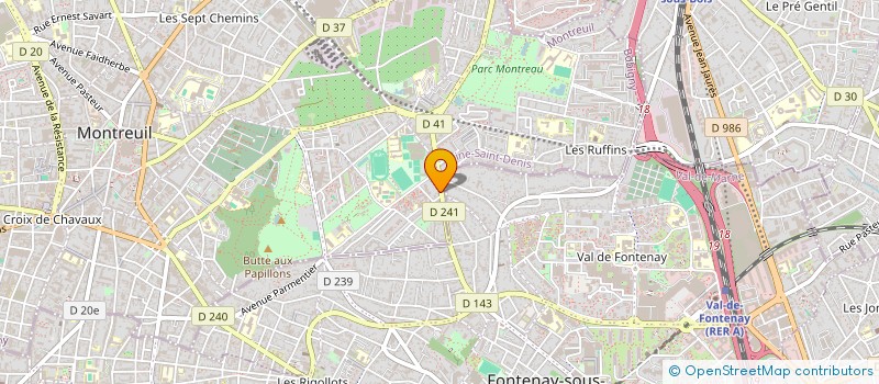localisation de l'entreprise CHAOS à MONTREUIL