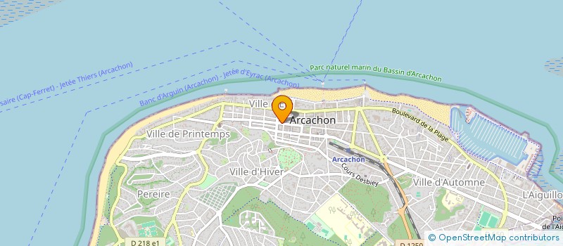 localisation de l'entreprise CHAOUAT à ARCACHON