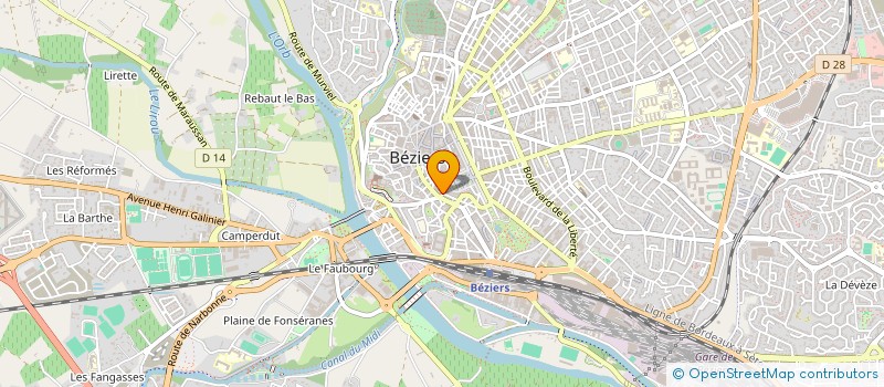 localisation de l'entreprise CHAOUCHI à BEZIERS