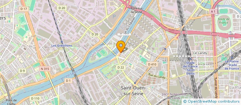 localisation de l'entreprise CHAOUI EXPORT à SAINT-OUEN-SUR-SEINE