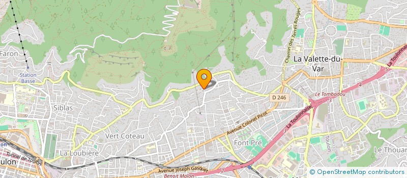 localisation de l'entreprise CHAOUI /SCHNEIDER  TOULON