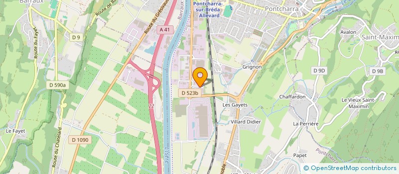 localisation de l'entreprise CHAP 38  PONTCHARRA