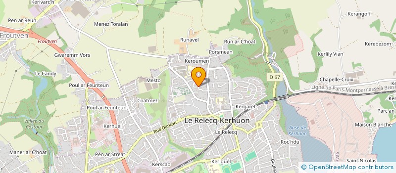 localisation de l'entreprise CHAP'IMMO  LE RELECQ-KERHUON