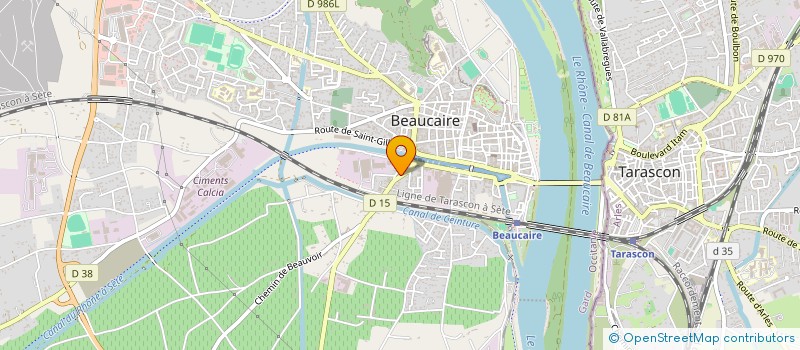 localisation de l'entreprise CHAP SERVICES à BEAUCAIRE