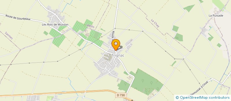 localisation de l'entreprise CHAP'TI DECO  SEMUSSAC