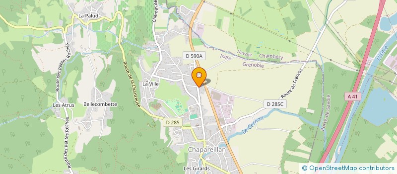 localisation de l'entreprise CHAPA PETANQUE  CHAPAREILLAN