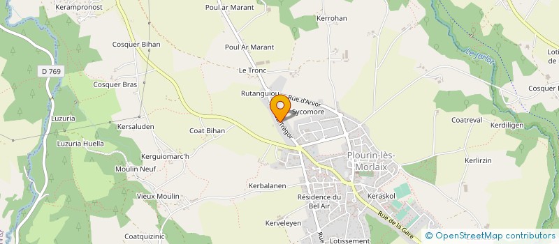 localisation de l'entreprise CHAPALAIN ANTHONY  PLOURIN-LES-MORLAIX