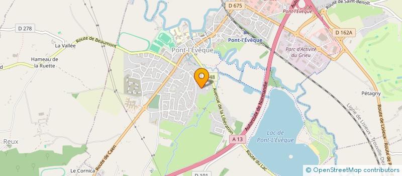 localisation de l'entreprise CHAPAM  PONT L'EVEQUE