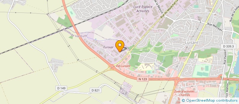 localisation de l'entreprise CHAPANHY NEGOCE ET DISTRIBUTION à FONTENAY-SUR-EURE