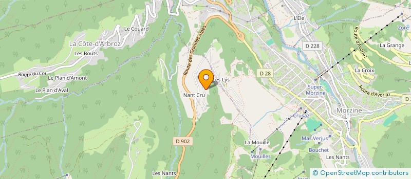 localisation de l'entreprise CHAPARAL  LES GETS