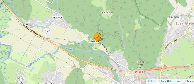 localisation de l'entreprise CHAPARON  FAVERGES-SEYTHENEX