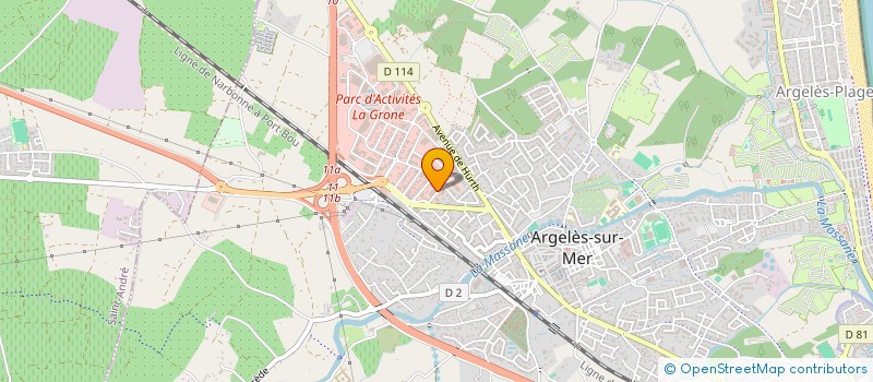 localisation de l'entreprise CHAPARRO à ARGELES-SUR-MER