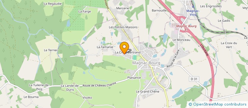 localisation de l'entreprise CHAPATI  MAGNAC-BOURG