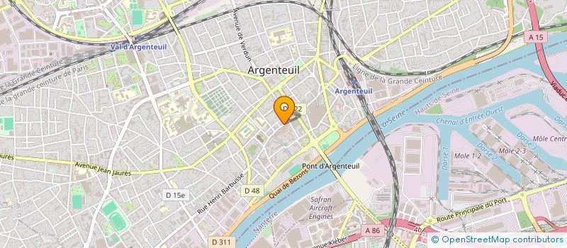 localisation de l'entreprise CHAPATY 75  ARGENTEUIL