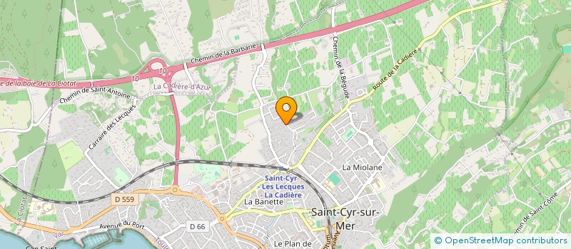 localisation de l'entreprise CHAPAU à SAINT-CYR-SUR-MER