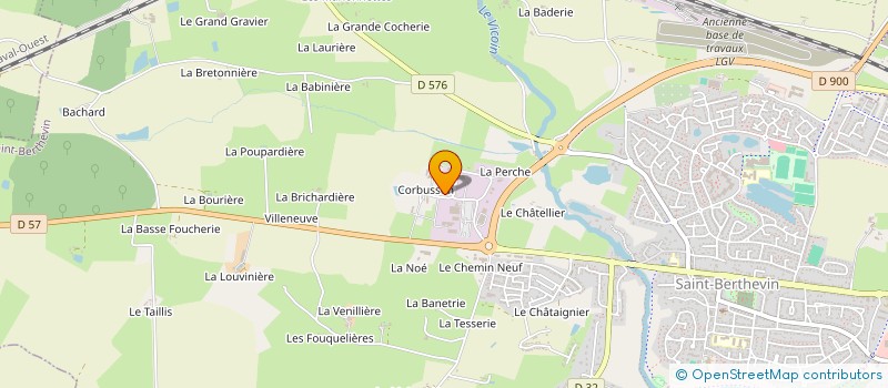 localisation de l'entreprise CHAPAUBIN  LA CHAPELLE-SAINT-AUBIN