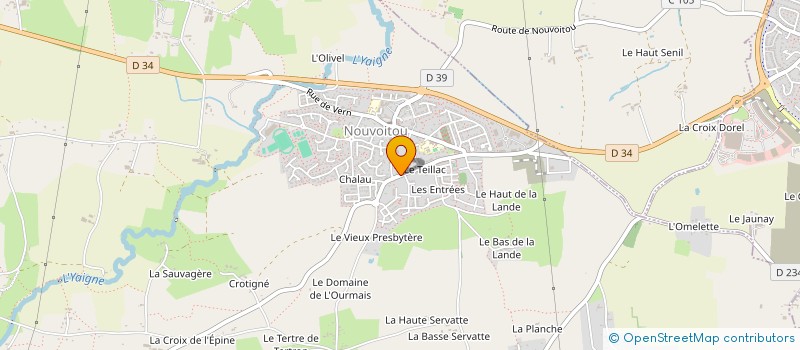 localisation de l'entreprise CHAPAUJE  NOUVOITOU