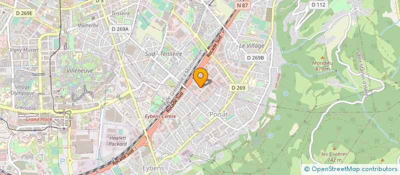 localisation de l'entreprise CHAPE 38 à SAINT-MARTIN-D'HERES